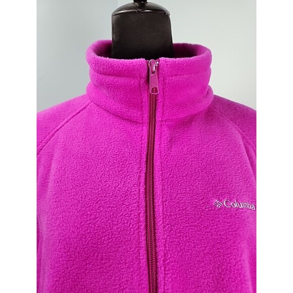 Columbia Womens 1X Benton Springs Full-Zip Fleece Jacket Zipper Pockets - Picture 3 of 15